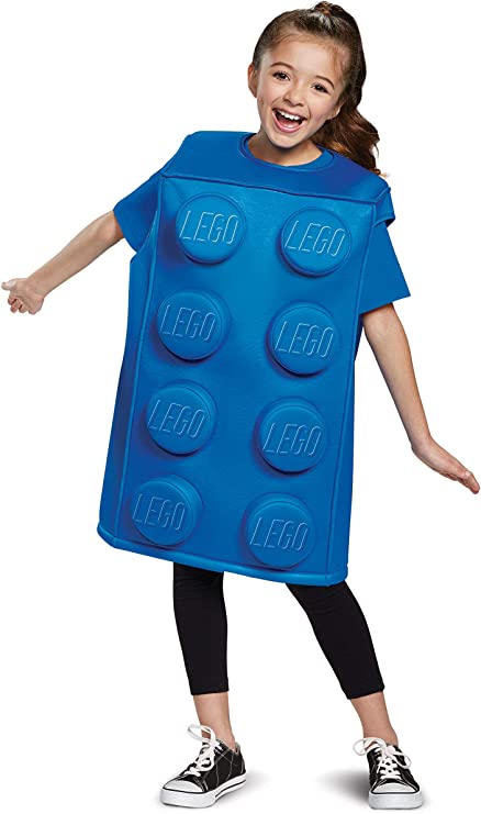 Lego Blue Brick Deluxe Child Costume Large10-12