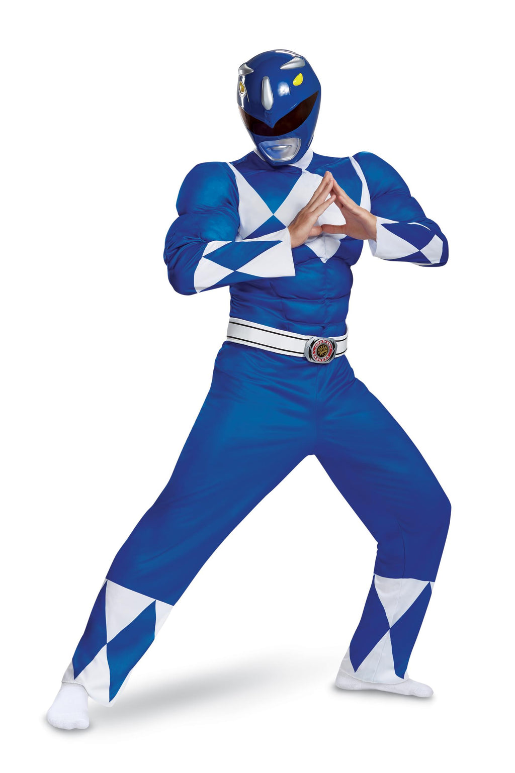 Blue Ranger Power Rangers Classic Deluxe Adult Costume XXL 50-52