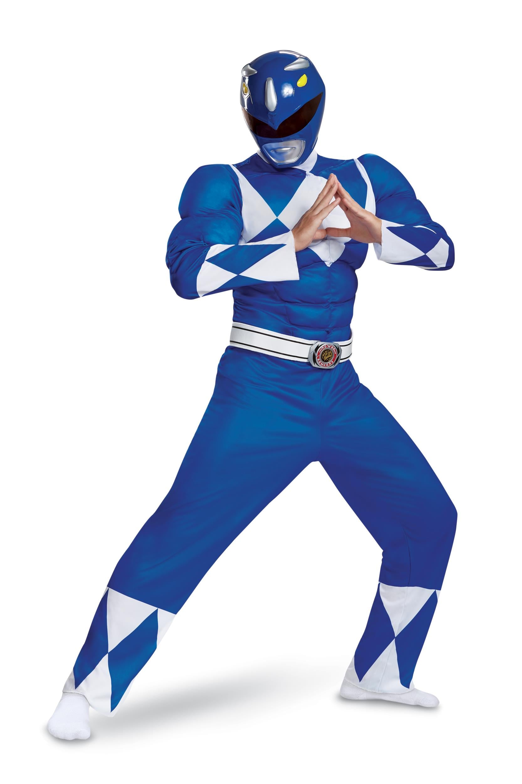 Blue Ranger Power Rangers Classic Deluxe Adult Costume XL 42-46