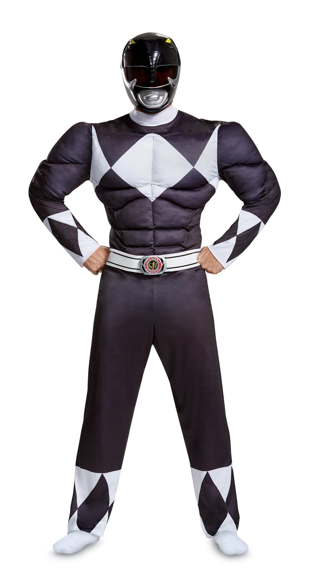 Black Ranger Power Rangers Classic Deluxe Adult Costume XXL 50-52