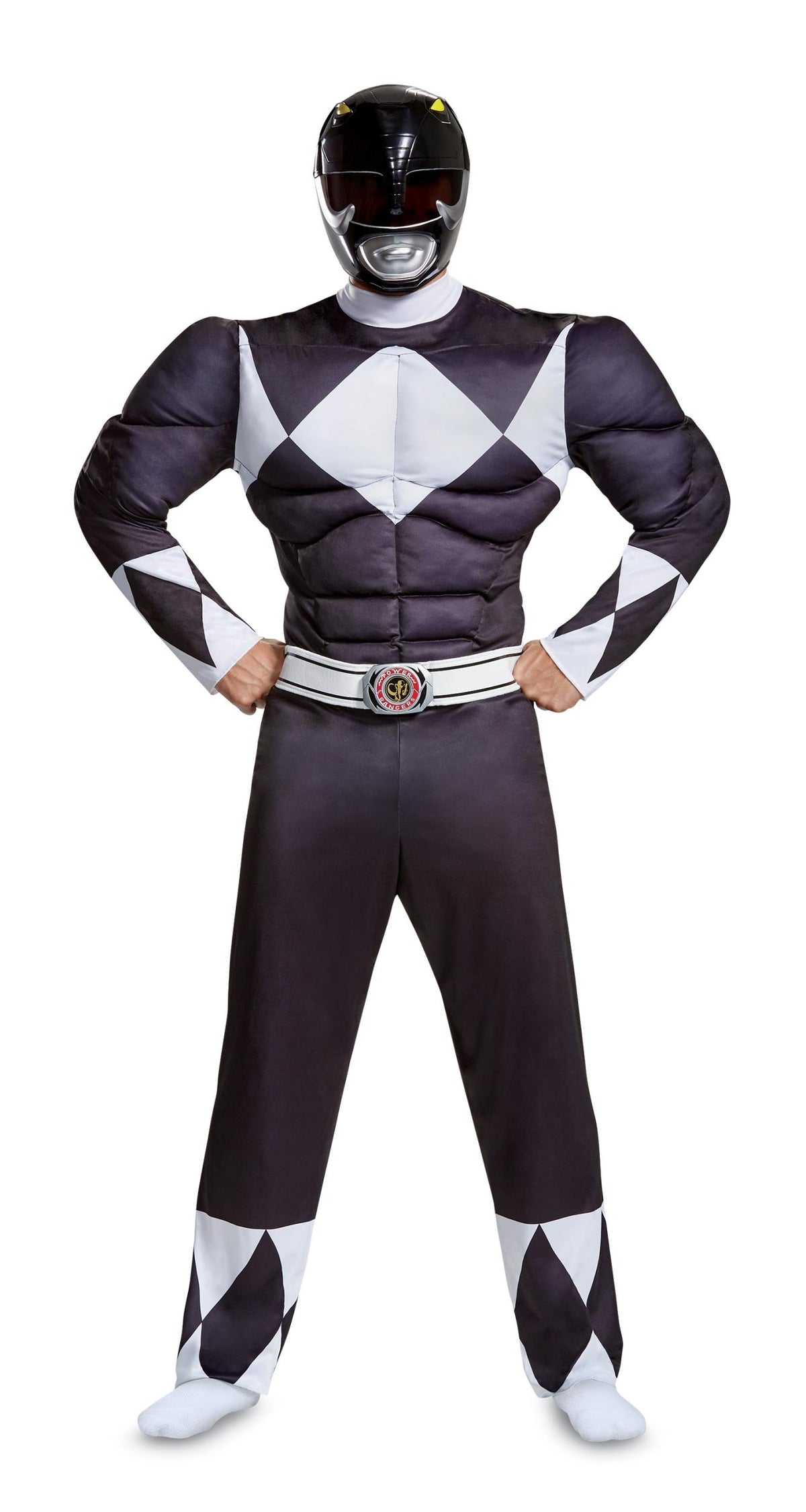 Black Ranger Power Rangers Classic Deluxe Adult Costume XXL 50-52