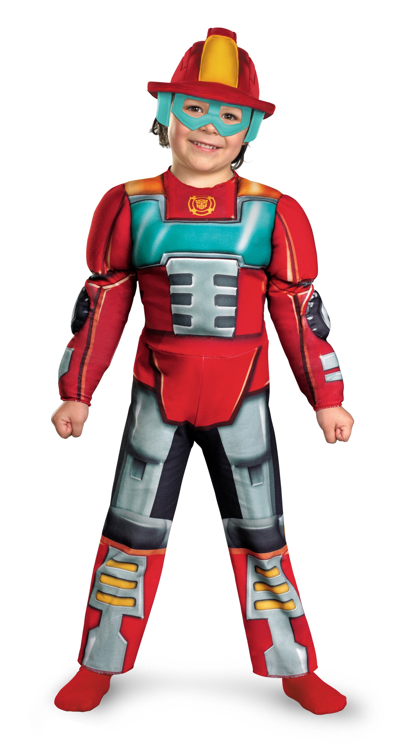 Heatwave Rescue Bot Muscle High Quality Toddler Costume X-Small 3T-4T
