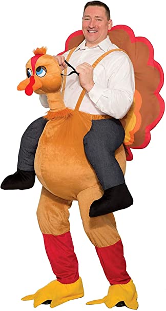 Ride A Turkey Thanksgiving Adult Foodie Costume