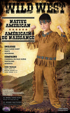Load image into Gallery viewer, Native American Indian Child Costume Large 12-14
