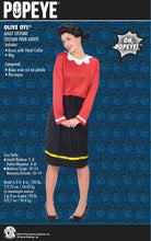 Load image into Gallery viewer, Olive Oyl Adult Costume Popeye Sailor Wife M/L 10/14
