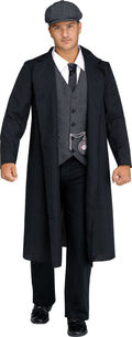 1920's Blinder Bad Boy Black Coat 20's Adult Costume