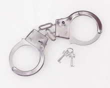 Load image into Gallery viewer, Metal Handcuffs Fake Costume Accessory with Keys
