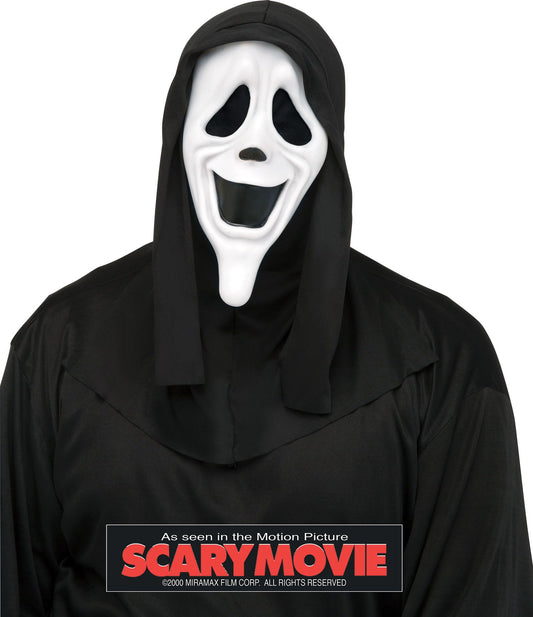 Fun World Scream Ghost Face Smiley Vinyl Character Costume Mask