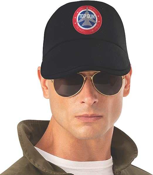 Top Gun Pilot Cap Hat Costume Accessory Adult Size
