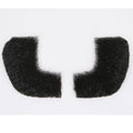Black 100% Human Hair European Character Elegant Mutton Chop Sideburns 2019
