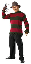 Load image into Gallery viewer, Freddy Krueger Costume Deluxe Sweater Size Standard

