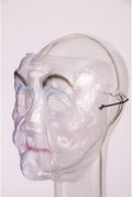 Transparent Old Woman Plastic Adult Mask