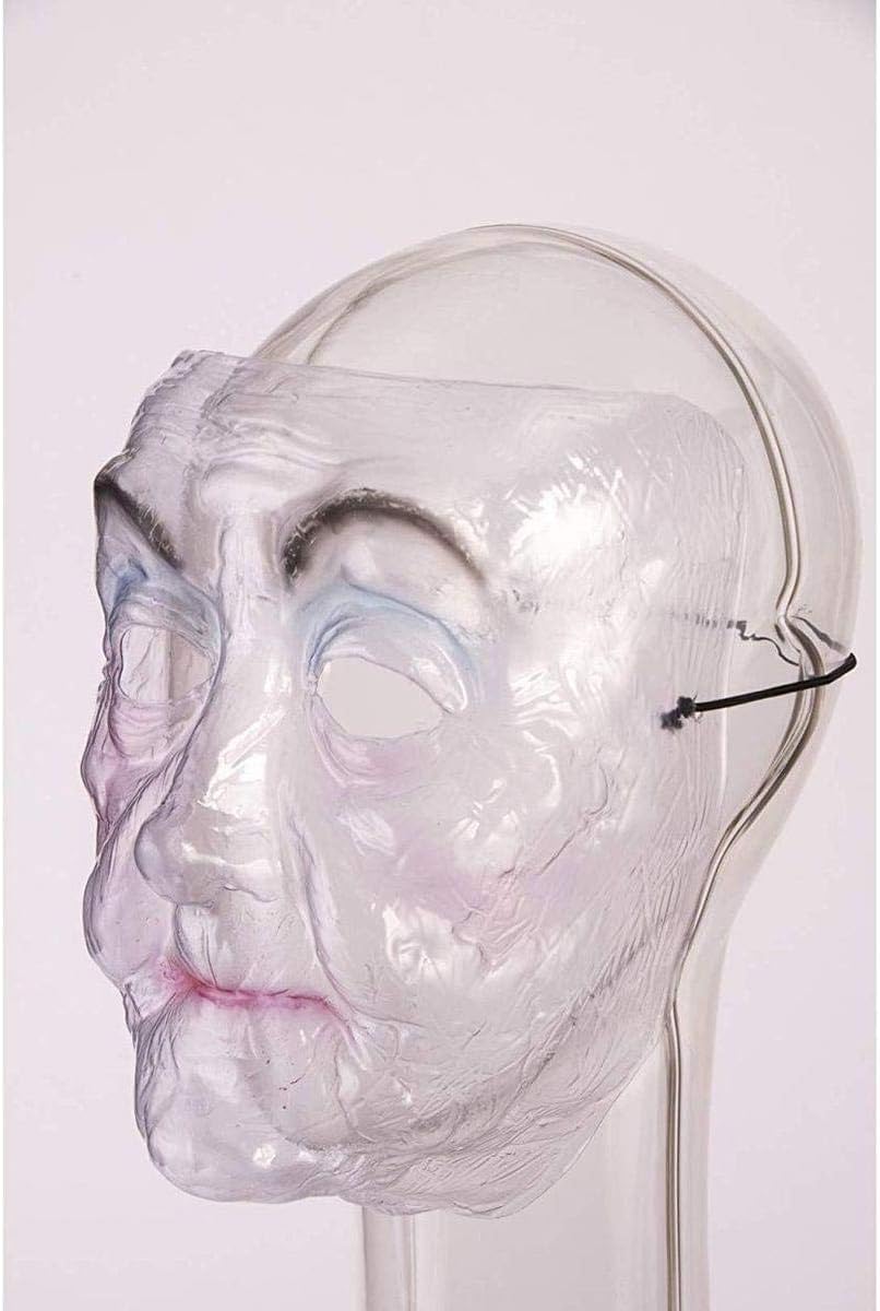 Transparent Old Woman Plastic Adult Mask