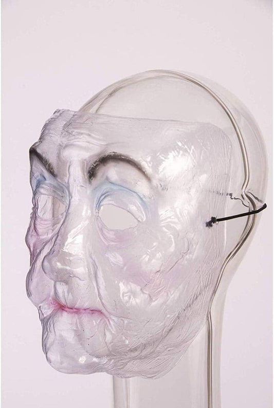 Transparent Old Woman Plastic Adult Mask