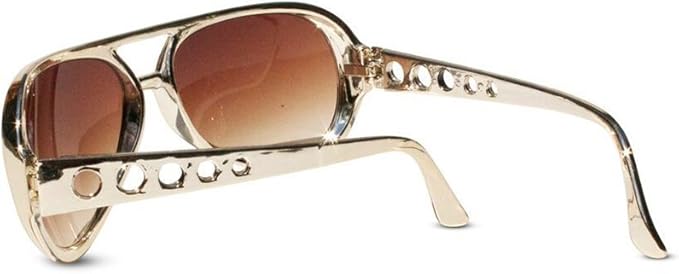 Gold Elvis Presley Novelty Eyewear Glasses