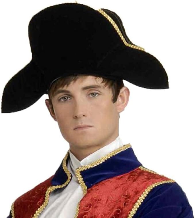 Napoleon Hat Men's Colonial Tricorn Costume Hat