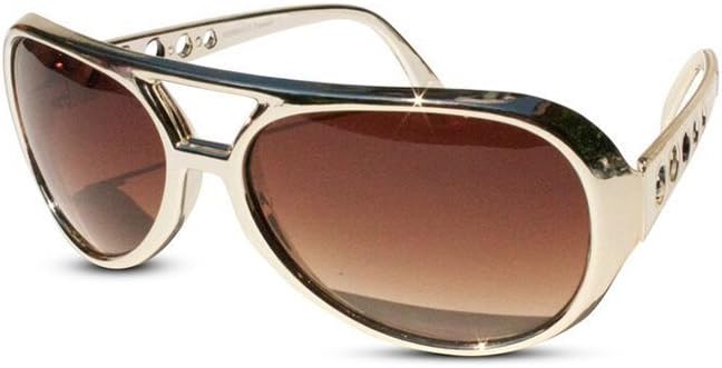 Gold Elvis Presley Novelty Eyewear Glasses