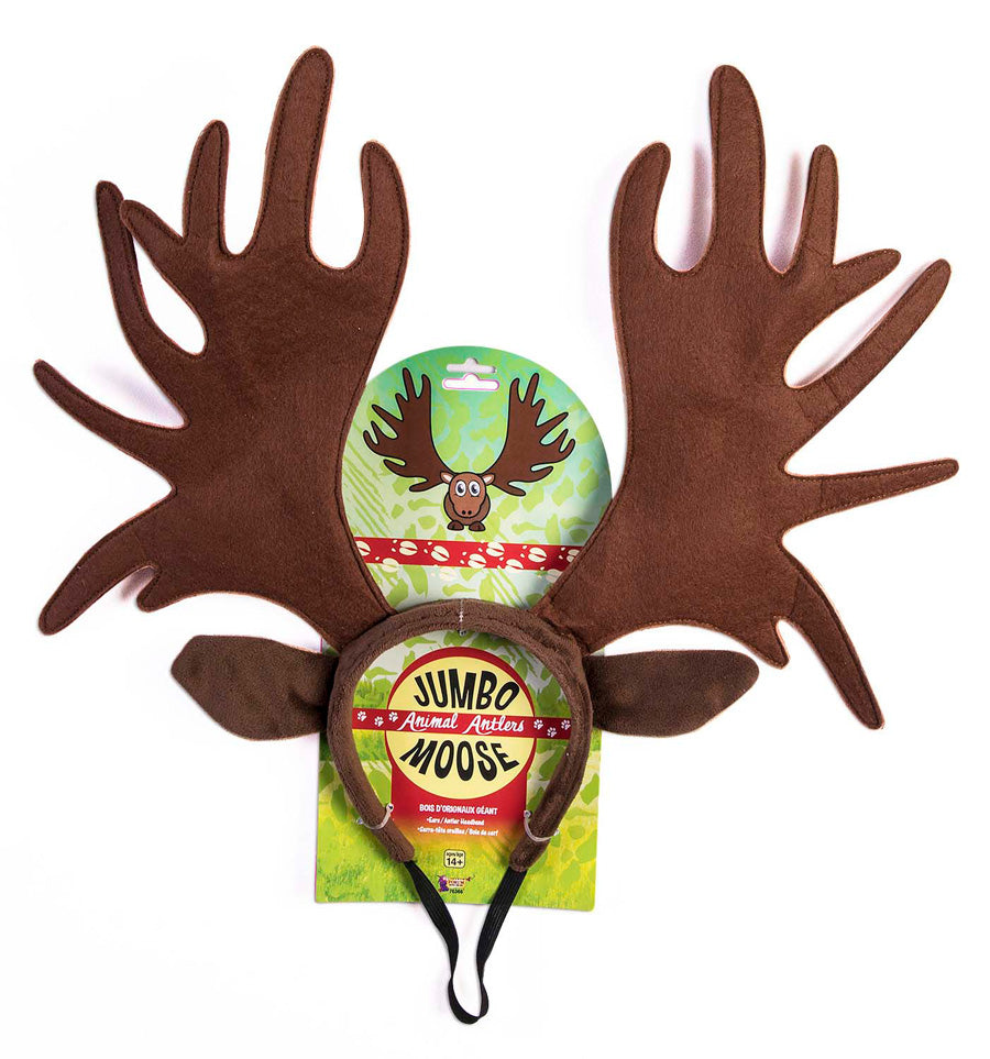 Jumbo Moose Ears and Antlers Headband