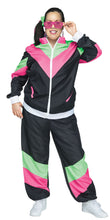 Load image into Gallery viewer, 80&#39;s Track Sweat Suit Adult Costume 1X 16-20
