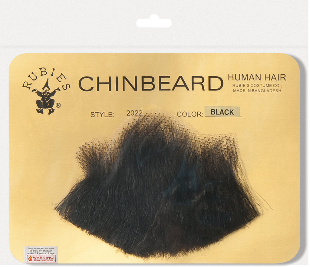 Black Human Hair Goatee Chin Beard Costume Beard 2022