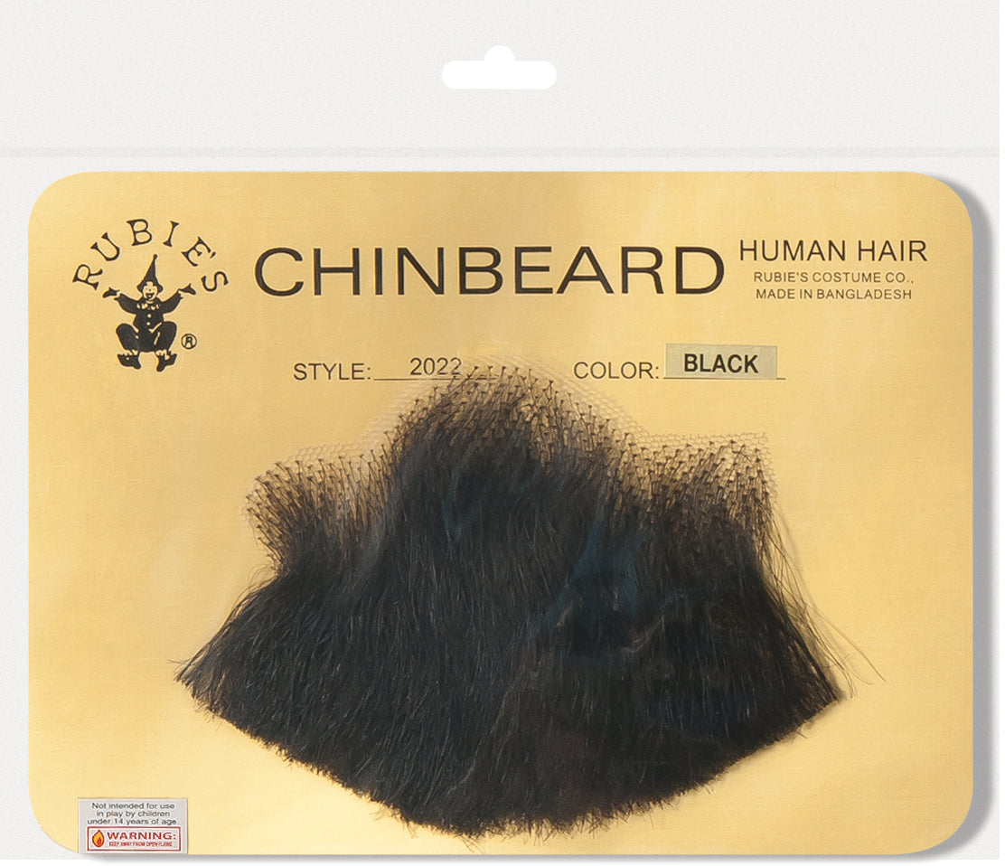 Black Human Hair Goatee Chin Beard Costume Beard 2022