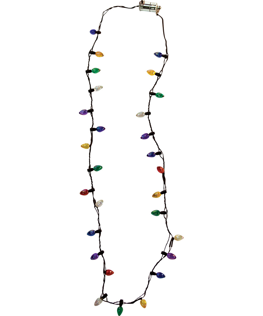 Christmas Light Bulb Necklace Light Up