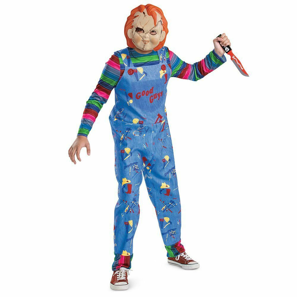 Chucky Childs Play Serial Killer Doll Movie Child Costume Medium 7-8