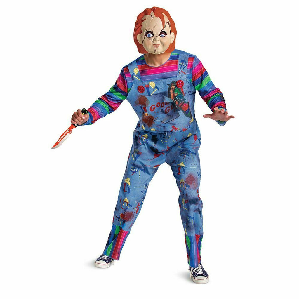 Childs Play Chucky Doll Overalls Deluxe Adult Costume XXL 50-52