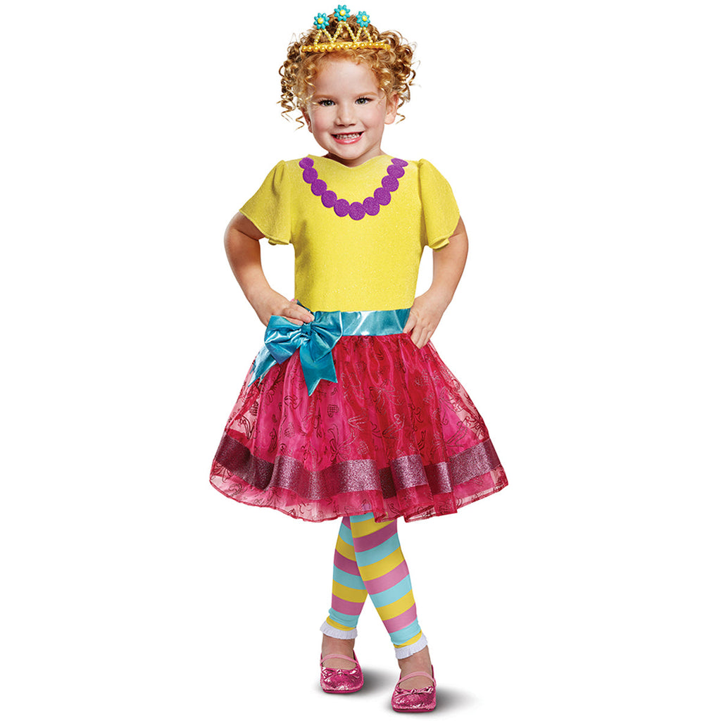 Fancy Nancy Dress Girls Deluxe Child Costume Small 4-6