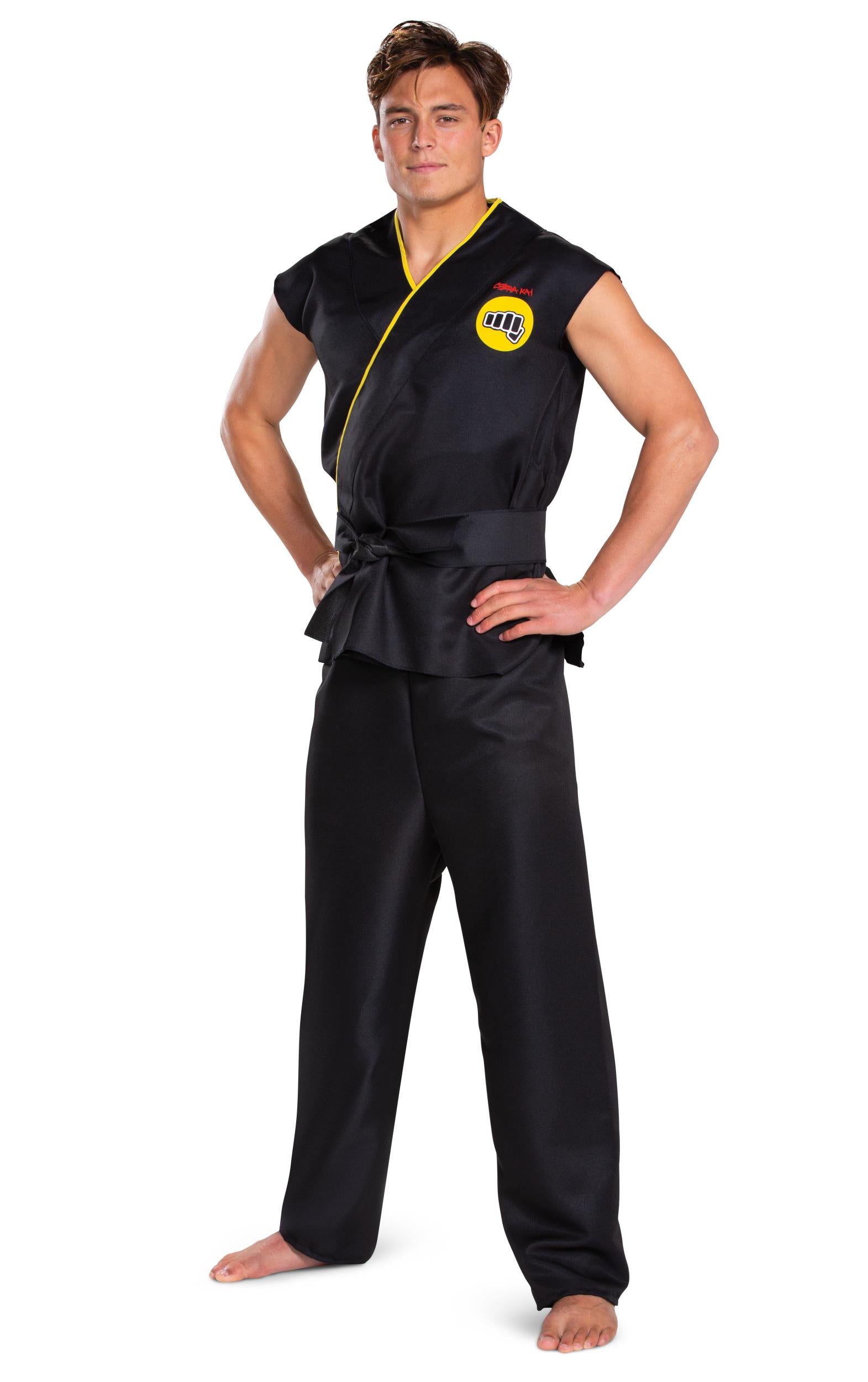Cobra Kai Karate Gi Black Classic Costume Adult Small/Medium