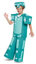 Load image into Gallery viewer, Diamond Armor Prestige Minecraft Child Costume Large 10-12
