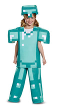 Load image into Gallery viewer, Diamond Armor Prestige Minecraft Child Costume Large 10-12
