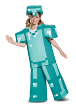 Load image into Gallery viewer, Diamond Armor Prestige Minecraft Child Costume Large 10-12
