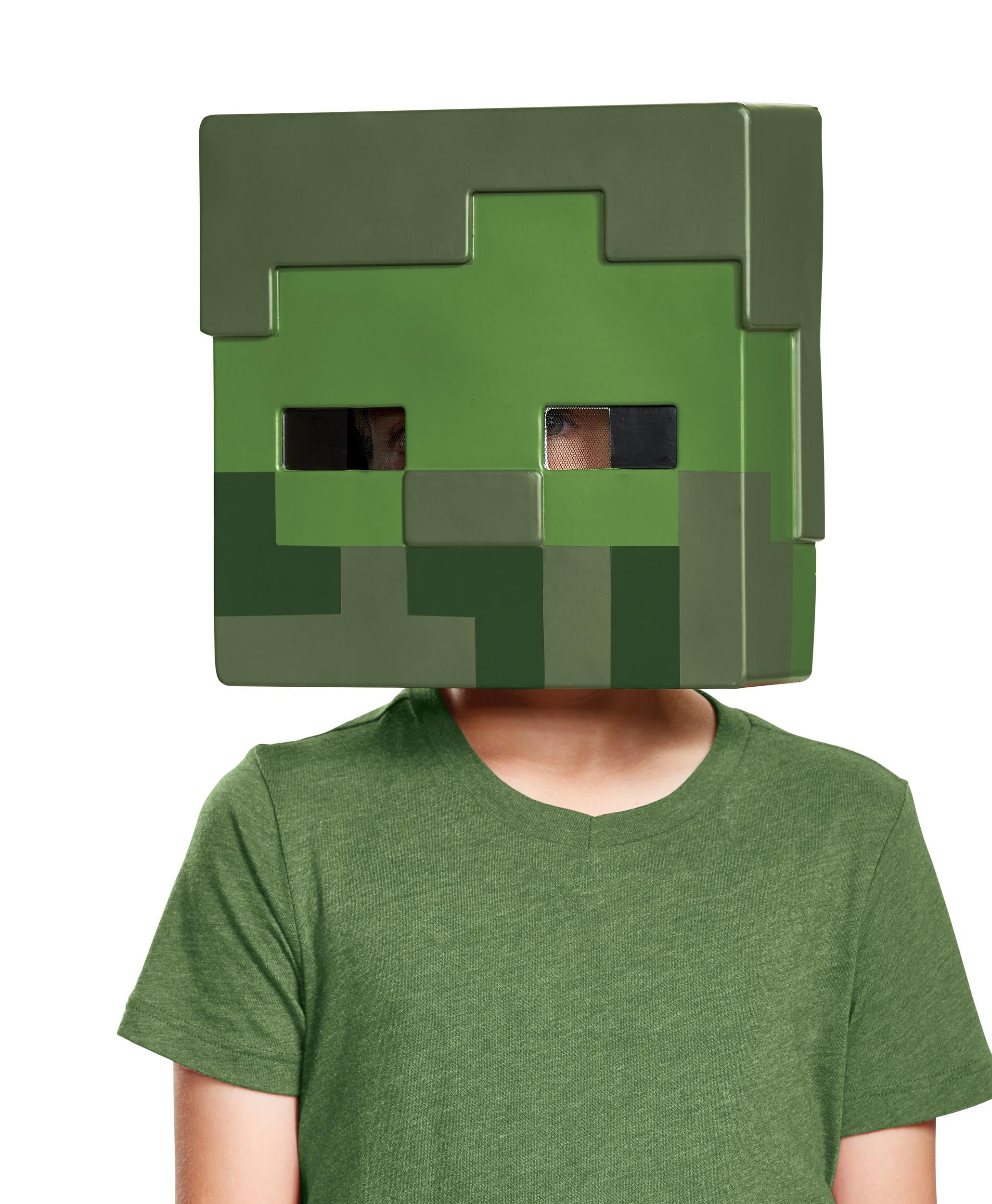 Zombie Minecraft Costume Half Mask Child Size