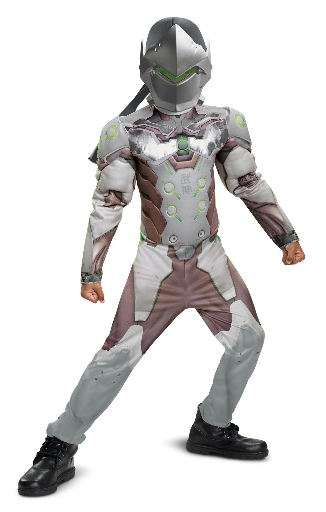 Genji Overwatch Ninja Muscle Child Costume X-Large 14-16