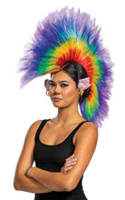 Load image into Gallery viewer, Trolls Barb Mohawk Rainbow Deluxe Wig Halloween Costume Accessory
