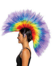Load image into Gallery viewer, Trolls Barb Mohawk Rainbow Deluxe Wig Halloween Costume Accessory
