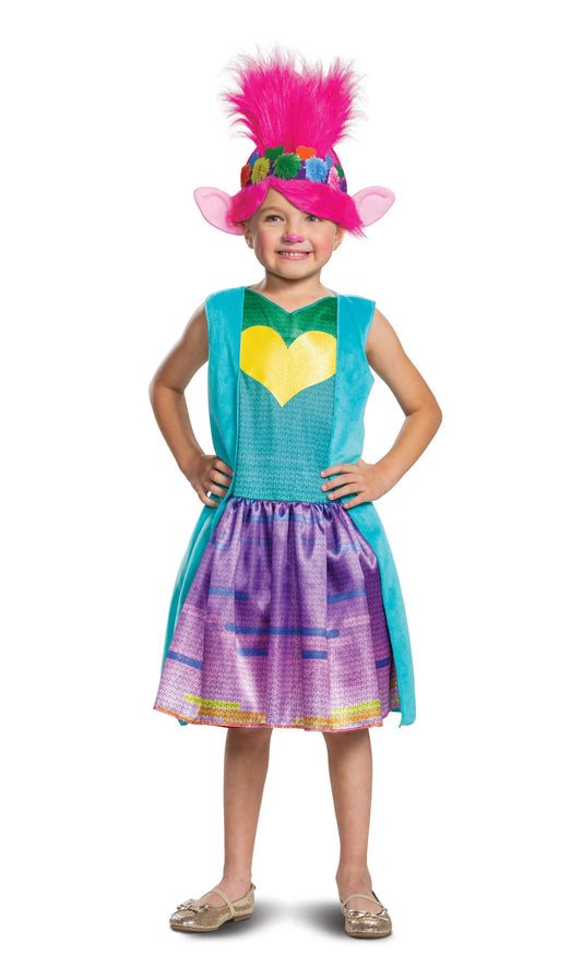 Poppy Troll Deluxe Trolls World Child Costume Medium 7-8