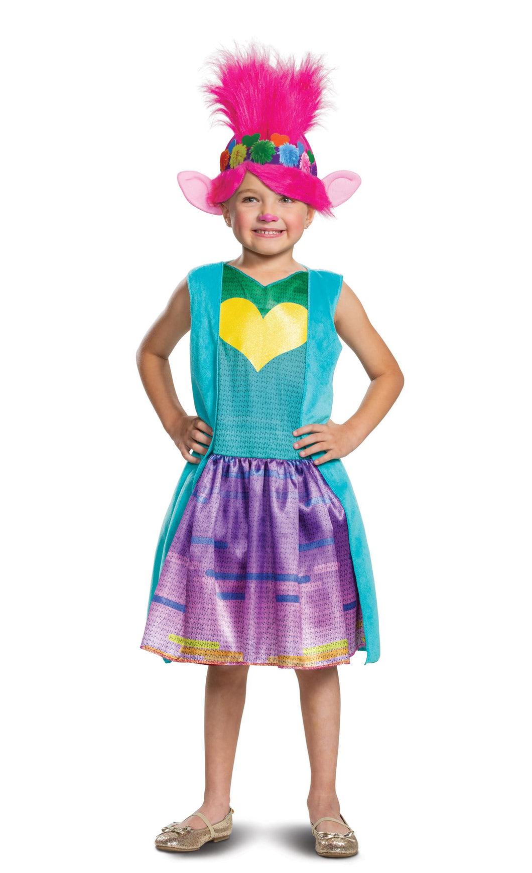 Poppy Troll Deluxe Trolls World Child Costume Medium 7-8