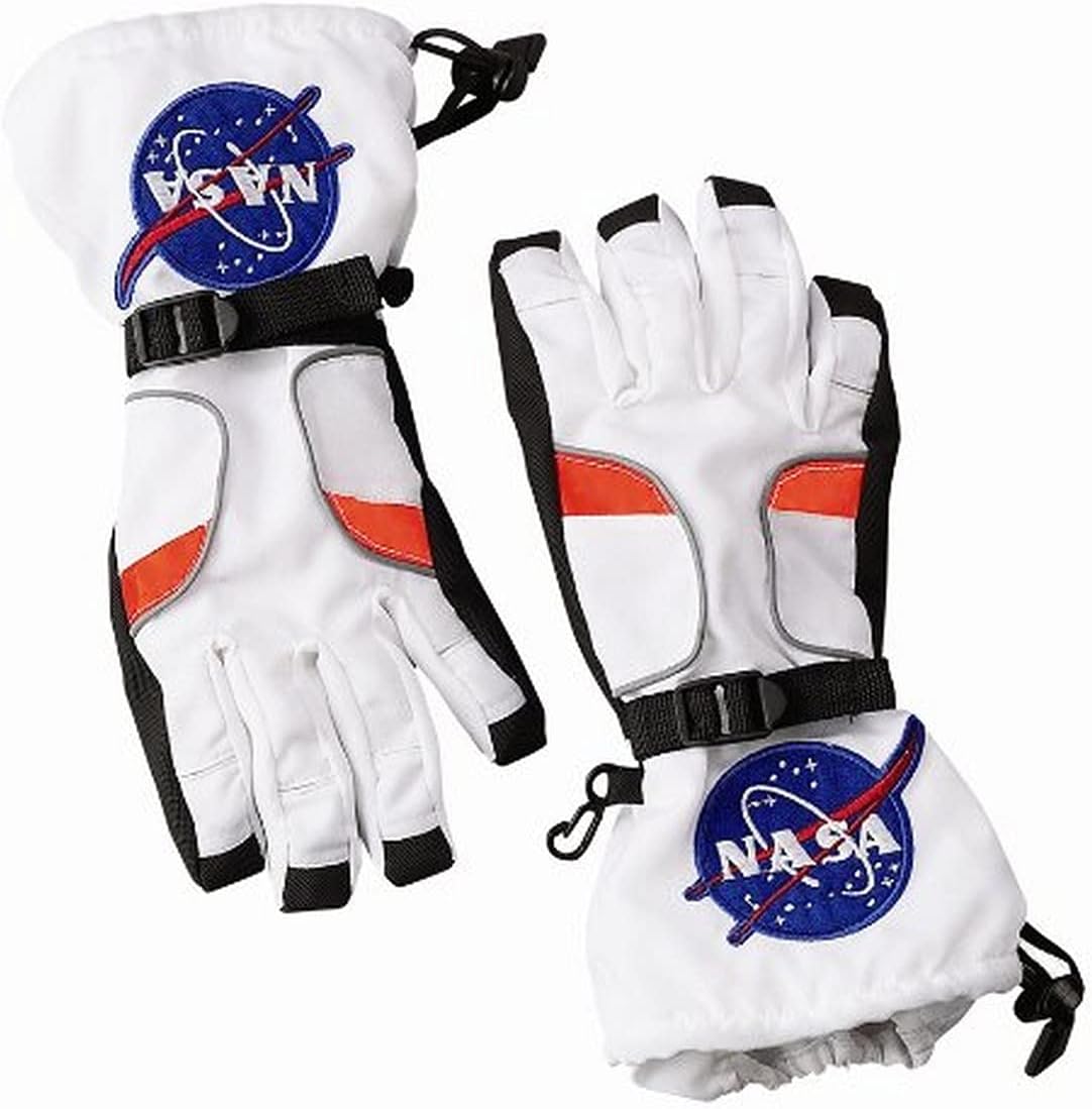 White NASA Astronaut Gloves Boys Large