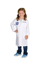 Load image into Gallery viewer, NASA Rocket Scientist Costume Lab Coat Size 8-10
