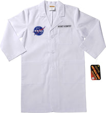 Load image into Gallery viewer, NASA Rocket Scientist Costume Lab Coat Size 6-8
