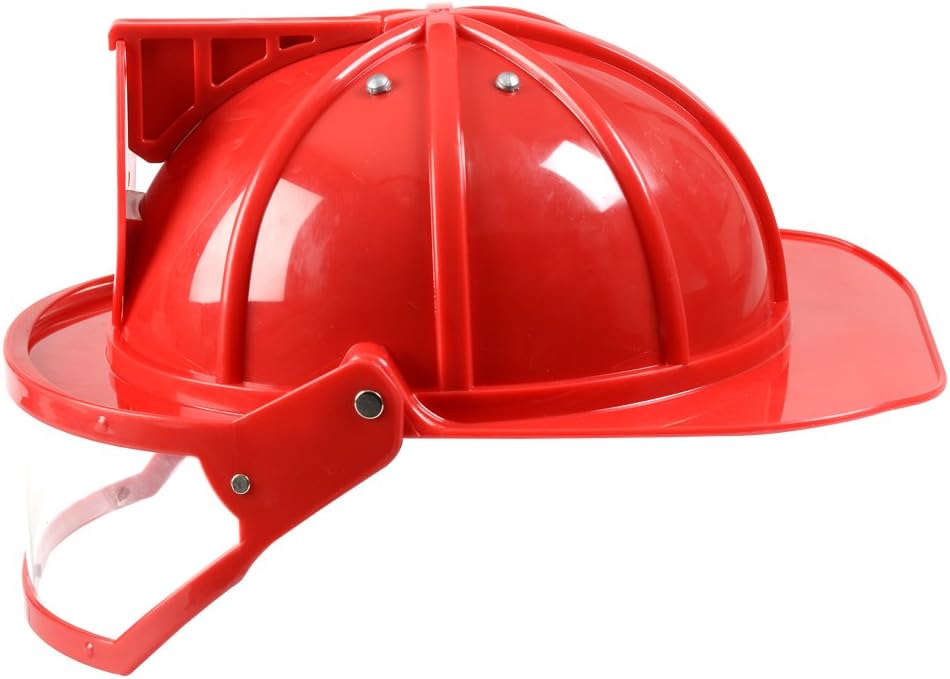 Firefighter Helmet with Movable Visor and Adjustable Headband Adult and Child