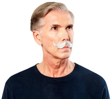 Load image into Gallery viewer, Light Grey Human Hair Handlebar Moustache 2013
