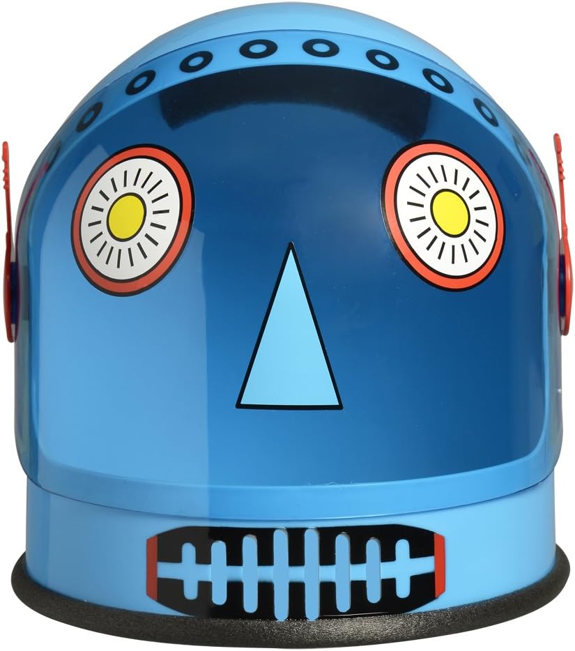 Space Robot Blue Alien Helmet Child Hat