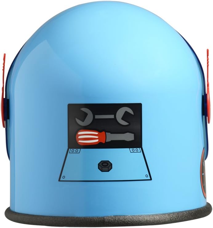 Space Robot Blue Alien Helmet Child Hat
