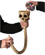 Load image into Gallery viewer, Skull Beer Funnel 33&quot; Halloween Party Prop
