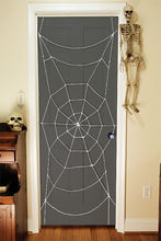 Load image into Gallery viewer, 7 Foot Black Spiderweb Door Rope Halloween Decoration
