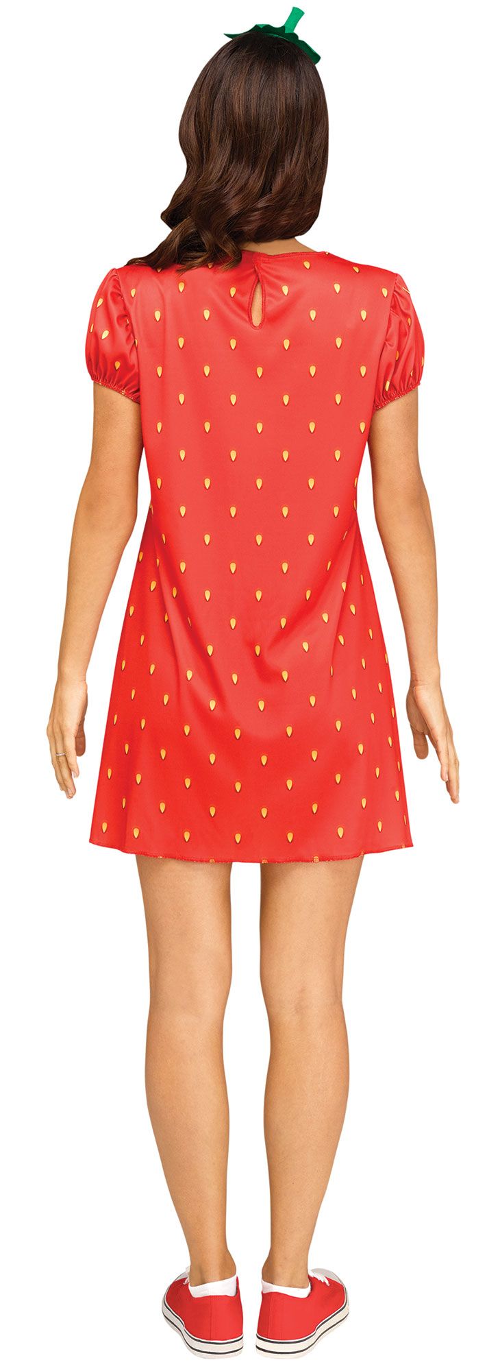 Strawberry Flirty Fruit Dress Adult Costume S/M 2-8