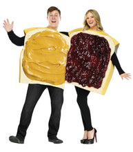 Load image into Gallery viewer, Peanut Butter and Jelly Sandwitch 2 Costume Set Food Adult Costume

